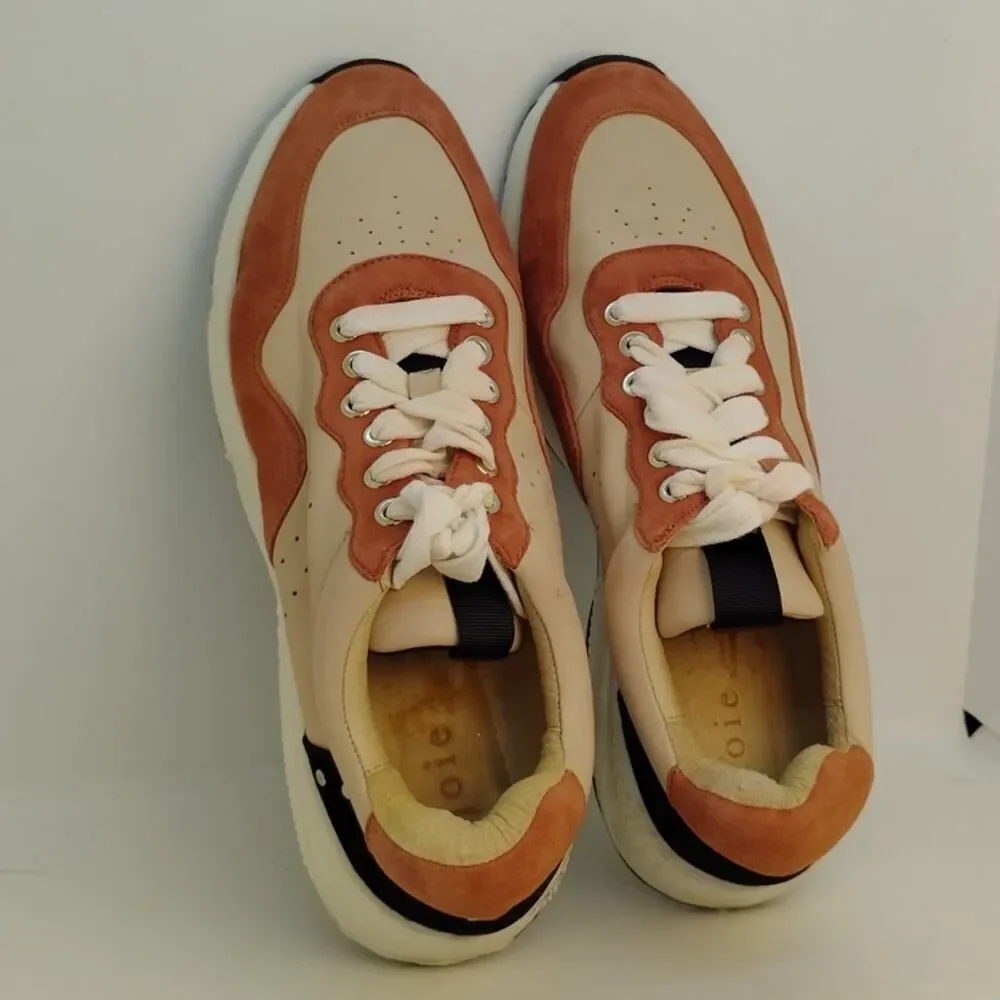 Jolie Designer Brown Embellished Sneakers - Size 6